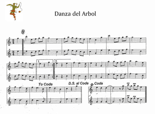 partitura Danza del Arbol