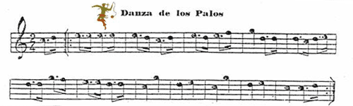 partitura Danza de los Palos