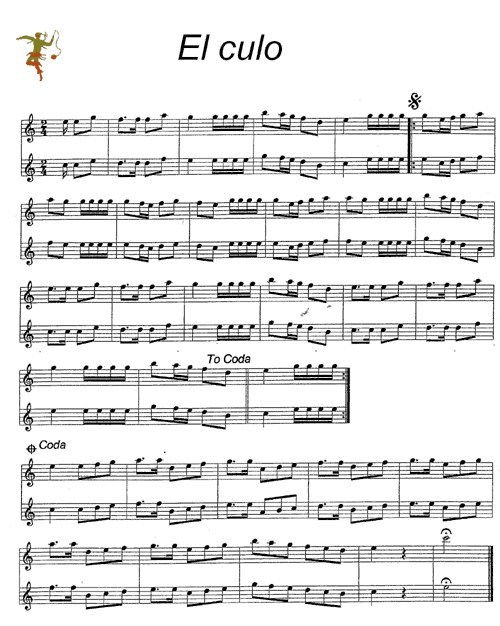 partitura El Culo